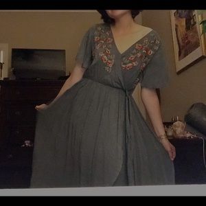 Flowy Embroidered Dress
